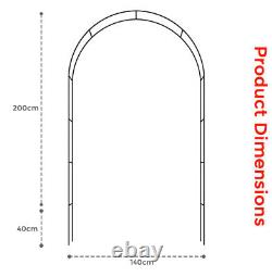 Jardin Extérieur 2m Tubular Arch Frame En Métal Trellis Arche D'escalade Archway