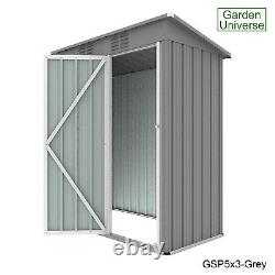 Jardin Shed Metal Grey Garden Universe 5' Cadre De Base De Stockage Gsp5x3-grey