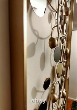 Maison De Luxe Wall Art Suspendu Résumé Sculpture Rectangulaire Shinny Metal 150cm