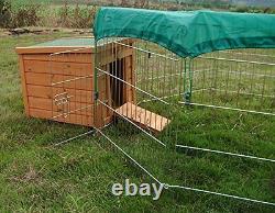 Metal Garden Animal Run Pen Enclosure Rabbit Tortoise Guinea Dog Puppy Chicken