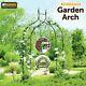 Métal Garden Arche Heavy Duty Fortes Archway Plantes Grimpantes De Mariage Rose Noire