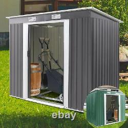 Metal Garden Shed Outdoor Storage House Heavy Duty Tool Organizer Box