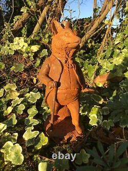 Métal Rusty Cast Iron M. Fox Statue Jardin Ornement