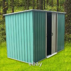 Nouveau 8 X 4 Ft Metal Garden Shed Shed Heavy Duty Steel Sheds Tools Storage House Uk