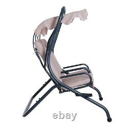 Outsunny 2 Seater Garden Swing Seat Patio Swing Chair Hammock Canopy
