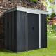 Outsunny 7 X 6ft Sloped Roof Garden Storage Shed With Sliding Door & Window