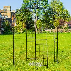 Pergola de jardin en métal Woodside Santon pour mariage en cage à oiseaux en plein air.