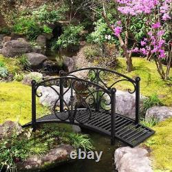 Pont de jardin, décor de jardin, cadre métallique résistant aux intempéries