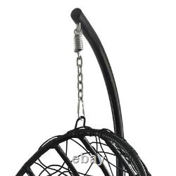 Rattan Anthracite Garden Suspension Egg Swing Chair Relaxing Patio Hamac Coussins