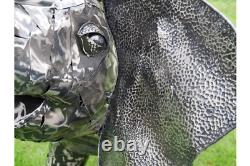 Statue de jardin en métal représentant un éléphant, sculpture d'éléphant de jardin imposante.