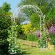 Style Artistique Jardin Arch Arbor Trellis 7.8ft Large Solide Métal Archway Extérieur