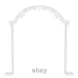 Style artistique Jardin Arch Arbor Trellis 7.8ft Large Solide Métal Archway Extérieur