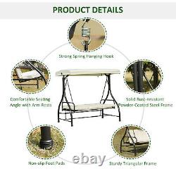 Swing Hammock Chair Seat Bed Réglable Canopy Garden Meubles En Métal Extérieurs