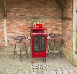 Table De Jardin Vintage En Métal Tracteur Rustique Rustique Meubles Décoratifs Robustes