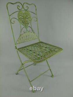 Table de jardin avec 2 chaises/Sitzpaar pour le jardin en métal vert 122.300G