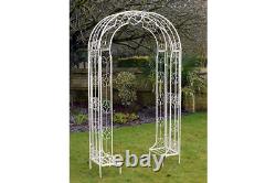 White Metal Garden Arch Pour Roses Superbe Ornée Mariage Arch Pergola Nouveau Top