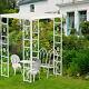 Wisfor Métal Jardin Gazebo Marquise Tente De Fête De Mariage Auvent Auvent Abri De Soleil