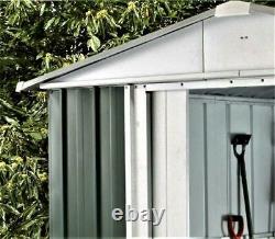 Yardmaster Le N ° 1 Emerald Deluxe Apex Metal Garden Shed Taille 6'8x 4'6