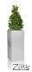 Zinc Silver Steel Metal Tall Cube Planter Garden Indoor Plant Pot Inserts Choix